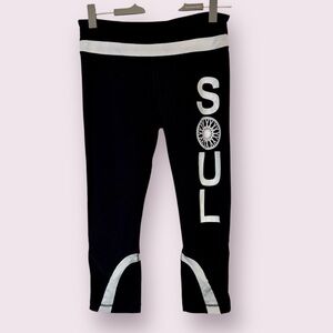 Lululemon x SoulCycle Crop Leggings Black & White Size 8